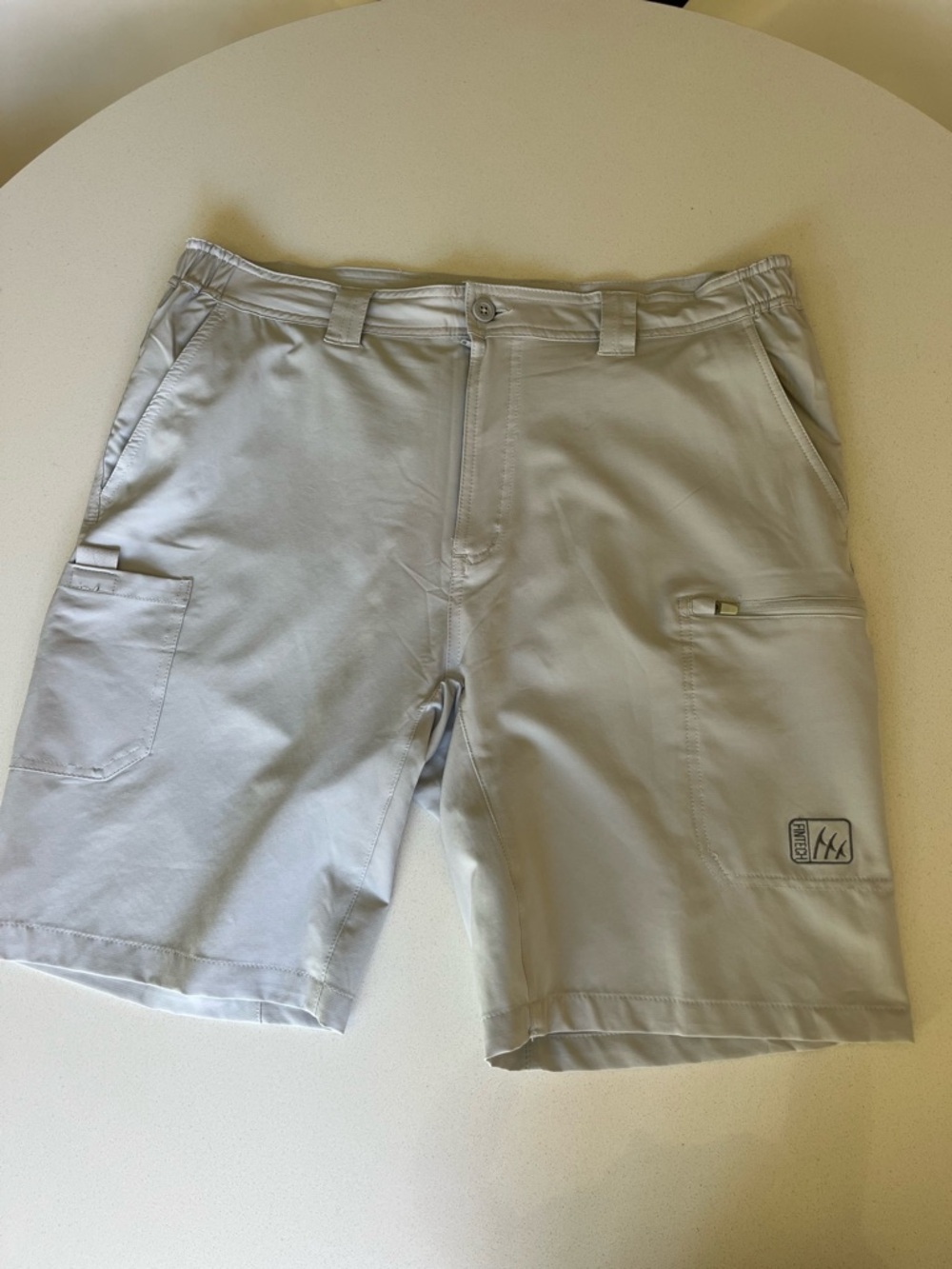 Fintech light gray  Performance Polo - FINTECH Logo